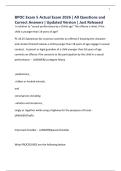 BPOC Exam 5 Actual Exam 2026 &vert; All Questions and Correct Answers &vert; Updated Version &vert; Just Released