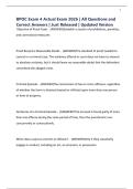 BPOC Exam 4 Actual Exam 2026 &vert; All Questions and Correct Answers &vert; Just Released &vert; Updated Version