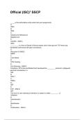 Official &lpar;ISC&rpar;&sup2; SSCP NEWEST 2025&sol;2026 ACTUAL EXAM COMPLETE QUESTIONS AND CORRECT DETAILED ANSWERS &lpar;VERIFIED ANSWERS&rpar; &vert;ALREADY GRADED A&plus;&vert;&vert;BRAND NEW&excl;&excl;