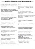 REHS&sol;RS NEHA Study Guide - Revised 9&sol;23&sol;18