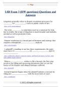 LSB Exam 3 &lpar;HW questions&rpar; Questions and  Answers 