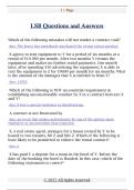 LSB Questions and Answers 