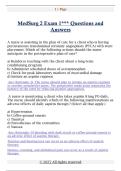 MedSurg 2 Exam 1&ast;&ast;&ast; Questions and  Answers 
