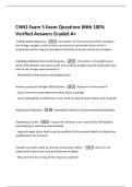 CNN1 Exam 5 Exam Questions With 100&percnt;  Verified Answers Graded A&plus; 