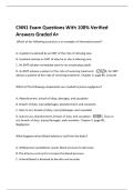 CNN1 Exam Questions With 100&percnt; Verified  Answers Graded A&plus; 