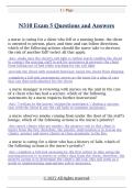 N310 Exam 5 Questions and Answers 