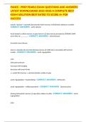 PANCE - PREP PEARLS EXAM QUESTIONS AND ANSWERS LATEST DOWNLOADED 2025&sol;2026 A COMPLETE BEST EXAM SOLUTION BEST RATED TO SCORE A&plus; FOR SUCCESS