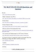 NC BLET STATE EXAM Questions and Answer