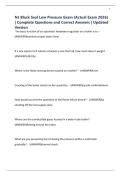 NJ Black Seal Low Pressure Exam &lpar;Actual Exam 2026&rpar; &vert; Complete Questions and Correct Answers &vert; Updated Version