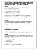 WALDEN UNIVERSITY NRNP 6645&sol;NRNP6645 PSYCHOTHERAPY WITH MULTIPLE MODALITIES MIDTERM EXAM 2 DIFFERENT VERSIONS 200 QS AND ANSWERS - WEEK 6 LATEST UPDATE GRADED A&plus;