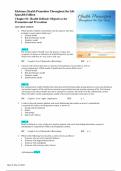 Health Promotion Throughout the Life Span 8th Edition - Test Bank by Carole Lium Edelman &lpar;2014&rpar;