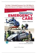 Test Bank For Prehospital Emergency Care 12th Edition By Joseph J. Mistovich, Keith J. Karren |All Chapters, Year-2023/2024|