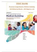 Test Bank For Pearson's Comprehensive Medical Assisting&comma; 5th Edition by Kristiana Sue M&period; Routh&comma; Diana Garza&comma; Jennifer Lam&eacute;&comma; Joseph J&period; Mistovich&comma; Jahangir Moini&comma; Jamie Nguyen Chapter 1-57
