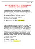 AAPC CPC CHAPTER 10 OFFICIAL EXAM  QUESTIONS WITH ANSWERS&period;
