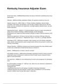 Kentucky Insurance Adjuster Exam NEWEST 2025&sol;2026 ACTUAL EXAM COMPLETE QUESTIONS AND CORRECT DETAILED ANSWERS &lpar;VERIFIED ANSWERS&rpar; &vert;ALREADY GRADED A&plus;&vert;&vert;BRAND NEW&excl;&excl;