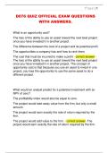 D076 QUIZ OFFICIAL EXAM QUESTIONS  WITH ANSWERS&period; 