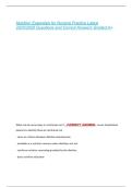 Nutrition Essentials for Nursing Practice Latest  20252026 Questions and Correct Answers Graded A&plus; 