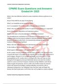 CPNRE Exam Questions and Answers Graded A&plus; 2025
