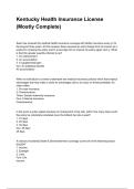 Kentucky Health Insurance License &lpar;Mostly Complete&rpar; NEWEST 2025&sol;2026 ACTUAL EXAM COMPLETE QUESTIONS AND CORRECT DETAILED ANSWERS &lpar;VERIFIED ANSWERS&rpar; &vert;ALREADY GRADED A&plus;&vert;&vert;BRAND NEW&excl;&excl;