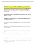 Work Zone Temporary Traffic Control Tech Pre-Quiz Exam &vert;Questions &lpar;Latest Version&rpar; With Correct Answers &vert;Already A&plus; Graded&lpar;100&percnt; Pass&rpar;