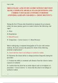 MDC4 EXAM 1 AND STUDY GUIDE &lpar;RASMUSSEN&rpar; NEWEST 2025&sol; 2026 TEST  BANK&vert; MDC4 EXAM 1 REVIEW WITH COMPLETE 450 REAL EXAM QUESTIONS AND CORRECT DETAILED ANSWERS &lpar;VERIFIED  ANSWERS&rpar; ALREADY GRADED A&plus; &lpar;MOST RECENT&excl;&excl;&rpar;