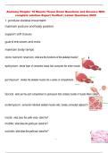 Anatomy Chapter 10 Muscle Tissue Exam Questions and Answers With  complete solution&ndash;Expert Verified &vert; Latest Questions 2025 