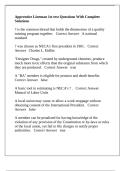 Apprentice Lineman 1st test Questions With Complete Solutions