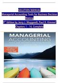 Solution Manual For Managerial Accounting Tools for Business Decision Making 9th Edition by Jerry J&period; Weygandt&comma; Paul D&period; Kimmel&comma; Jill E&period; Mitchell