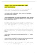 NSG 8673 Final Questions and answers New&excl;&excl; 2025&sol;2026 RATED A&plus; 