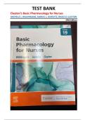 Clayton&rsquo;s Basic Pharmacology for Nurses 19th Edition &vert; Test Bank 