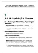 PSYC 1000 Introduction to Psychology - FINAL EXAM &lpar;DE&excl;&rpar; Unit 11&colon; Psychological Disorders 2025 update University of Guelph