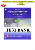  TEST BANK FOREthical Obligations and Decision-Making in Accounting&colon; Text and Cases&comma; 6th Edition by Mintz and Miller