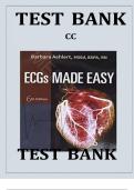 Test Bank For ECGs Made Easy - Book and Pocket Reference Package 7th Edition by Barbara J Aehlert&vert;&vert;ISBN&colon;9780323833547