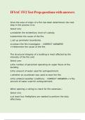 IFSAC FF2 Test Prep questions with answers