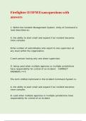 Firefighter II OFM Exam questions with answers