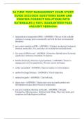 3A TURF PEST MANAGEMENT EXAM STUDY  GUIDE 2025&sol;2026 QUESTIONS BANK AND  VERIFIED CORRECT SOLUTIONS WITH  RATIONALES &vert;&vert; 100&percnt; GUARANTEED PASS  <RECENT VERSION> 