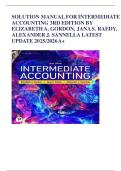 SOLUTION MANUAL FOR INTERMEDIATE ACCOUNTING 3RD EDITION BY ELIZABETH A&period; GORDON&comma; JANA S&period; RAEDY&comma; ALEXANDER J&period; SANNELLA LATEST UPDATE 2025&sol;2026 A&plus;