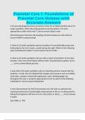Prenatal Care I&colon; Foundations of Prenatal Care Quizzes with Accurate Answers
