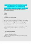 EAQ&colon; Chapter 4&colon; Prenatal Care & Adaptations to Pregnancy Questions with Accurate Answers