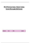 BIOL 200 Final Exam Summary&colon; Molecular Techniques Overview 2025 new update McGill University