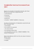 Straighterline American Government Exam Q&A