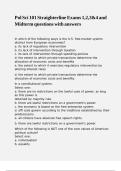 Pol Sci 101 Straighterline Exams 1&comma;2&comma;3&4 and Midterm questions with answers&comma;