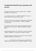 Straighterline Pols101 Exam 1 questions with answers