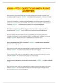 D005 &ndash; WGU QUESTIONS WITH RIGHT ANSWERS&period;
