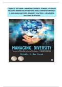COMPLETE TEST BANK&minus; MANAGING DIVERSITY&colon; TOWARD A GLOBALLY INCLUSIVE WORKPLACE 4TH EDITION&comma; KINDLE EDITION BY MICHALLE E&period; MOR BARAK &lpar;AUTHOR&rpar;&minus;COMPLETE CHAPTERS 1- 18&vert; VERIFIED QUESTIONS & ANSWERS