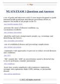 NU 674 EXAM 1 Questions and Answers 