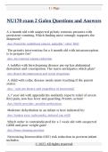NU170 exam 2 Galen Questions and Answers 