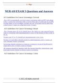 NUR 410 EXAM 3 Questions and Answers 