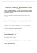 NURS3730 test 1 Questions with 100&percnt; Correct Answers &vert; Verified Solutions