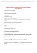 NURS3730 weeks 9-11 Questions with 100&percnt; Correct Answers &vert; Verified Solutions